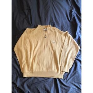 Men's Cutter & Buck Scottsdale Quarter Button Pullover Sweater Supima Cotton L